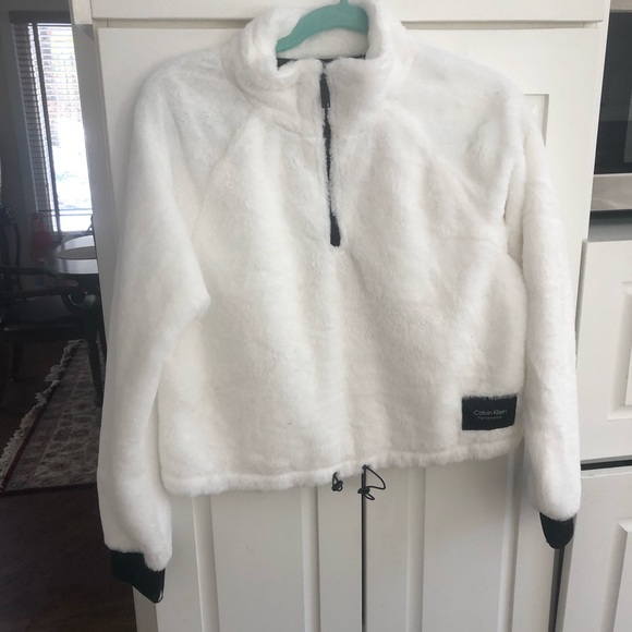 Cropped pull string performance sweater/ Calvin Klein - Picture 1 of 4